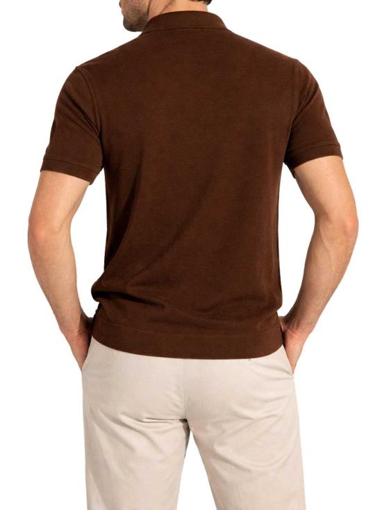 26SS 프랜지스 콜렉션 폴로 티셔츠 MA8353TMORO Brown - FRANZESE COLLECTION