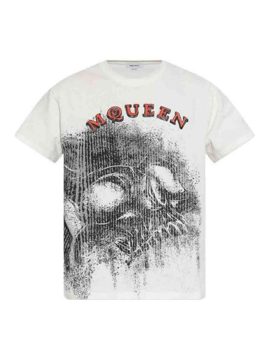 26SS 알렉산더 맥퀸 반팔 티셔츠 866379QTAEN0909 White