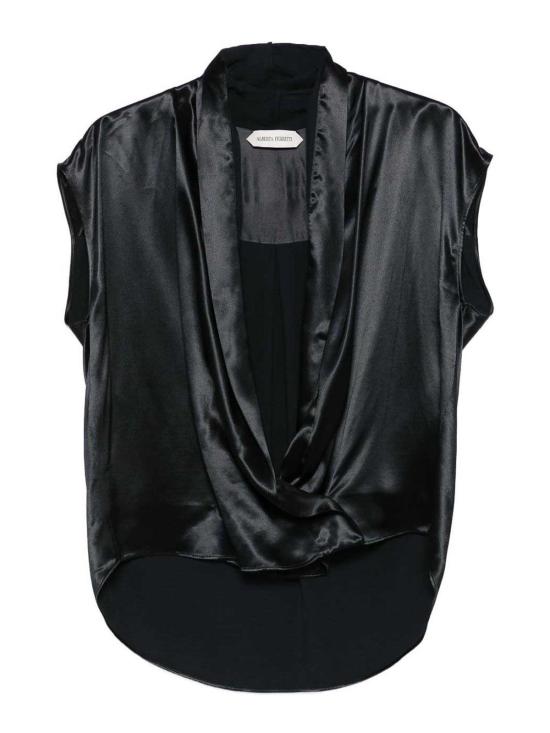 25FW 알베르타 페레티 블라우스 022766270555 Black