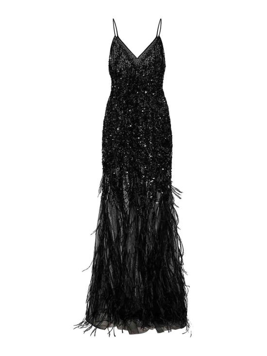 26FW 룸76 롱 원피스 FRAS24503009 Black