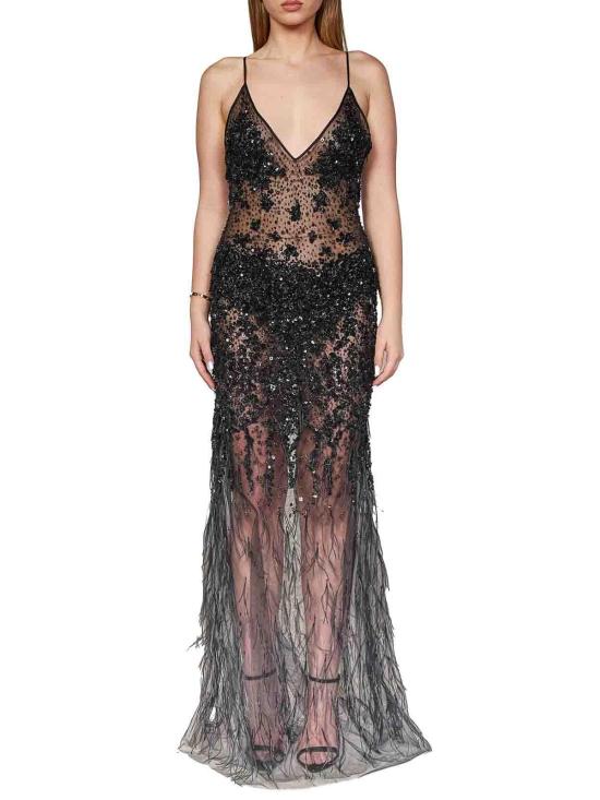 26FW 룸76 롱 원피스 FRAS24503009 Black - ROOM76
