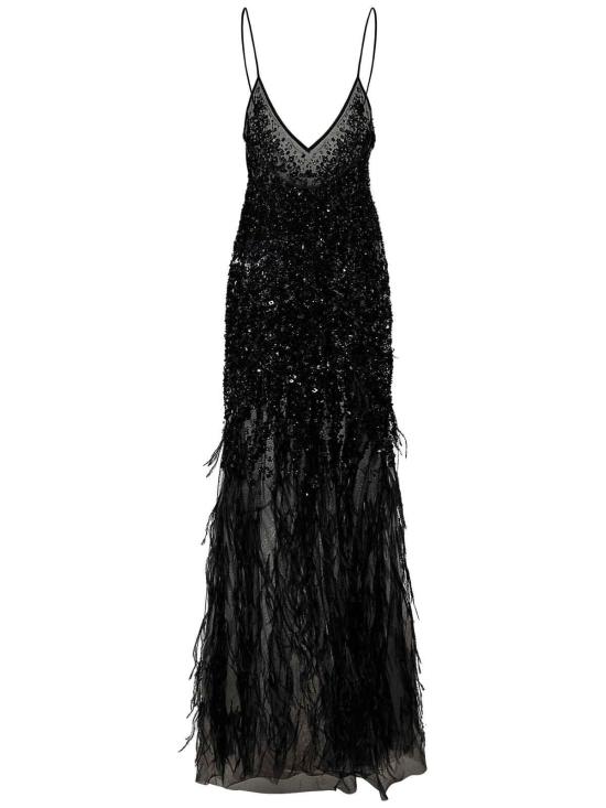 26FW 룸76 롱 원피스 FRAS24503009 Black - ROOM76