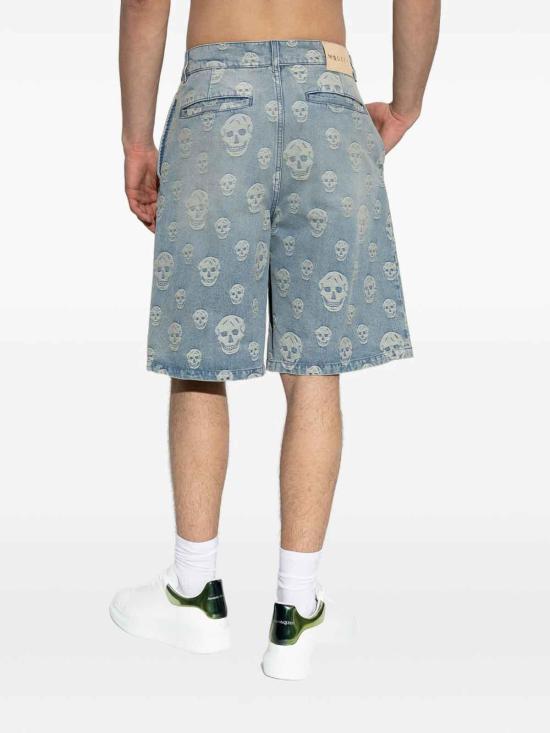 26SS 알렉산더 맥퀸 데님 숏팬츠 866423QYABY4211 Blue - ALEXANDER MCQUEEN