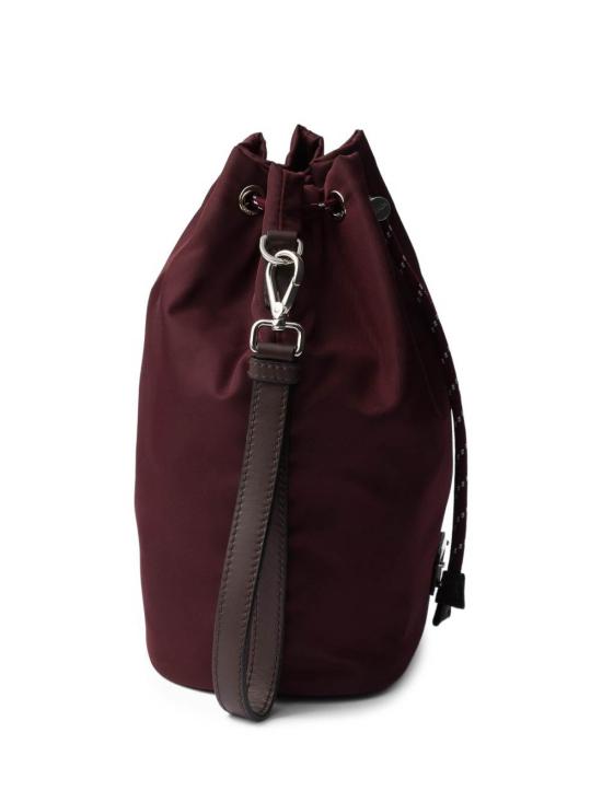 26SS 프라다 스피드락 리나일론 앤 레더 파우치 2NE0672HE1F0007 Burgundy - PRADA