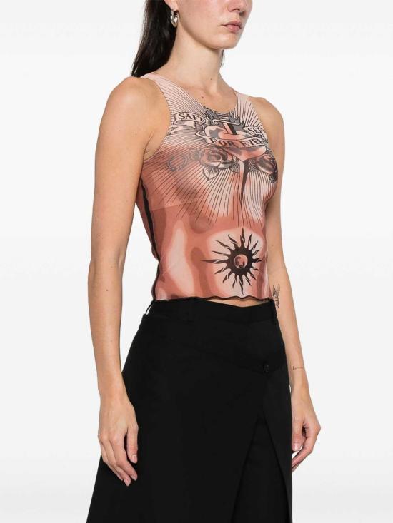 26SS 장 폴 고티에 민소매 티셔츠 TO457M026P636000 Nude Neutrals - JEAN PAUL GAULTIER