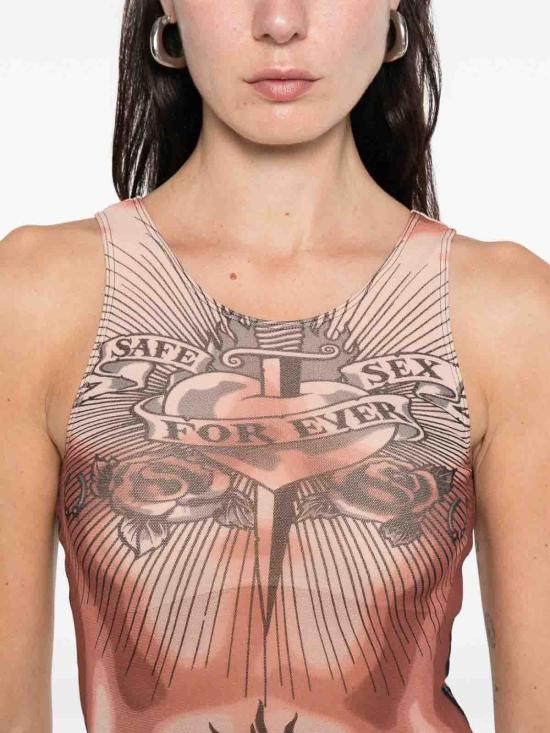 26SS 장 폴 고티에 민소매 티셔츠 TO457M026P636000 Nude Neutrals - JEAN PAUL GAULTIER