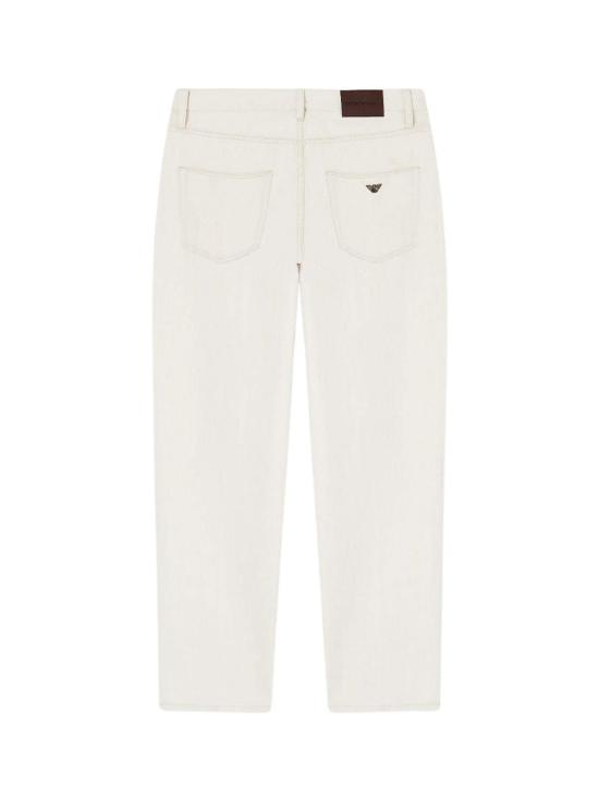 26SS 엠포리오 아르마니 스트레이트 팬츠 EM000664AF24870U1060 White - EMPORIO ARMANI