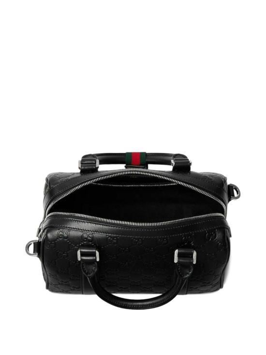 26SS 구찌 GG 엠블럼 스몰 더플백 855789AAFOM1053 Black - GUCCI