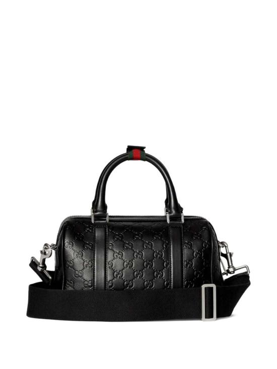 26SS 구찌 GG 엠블럼 스몰 더플백 855789AAFOM1053 Black - GUCCI