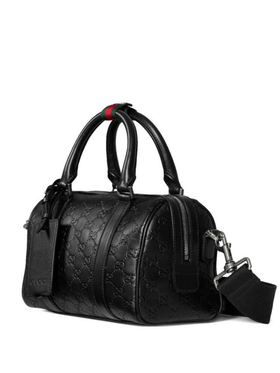 26SS 구찌 GG 엠블럼 스몰 더플백 855789AAFOM1053 Black - GUCCI
