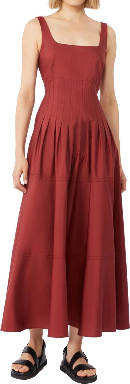 26SS 막스마라 미디 원피스 2616221022600074 MAROON - MAX MARA