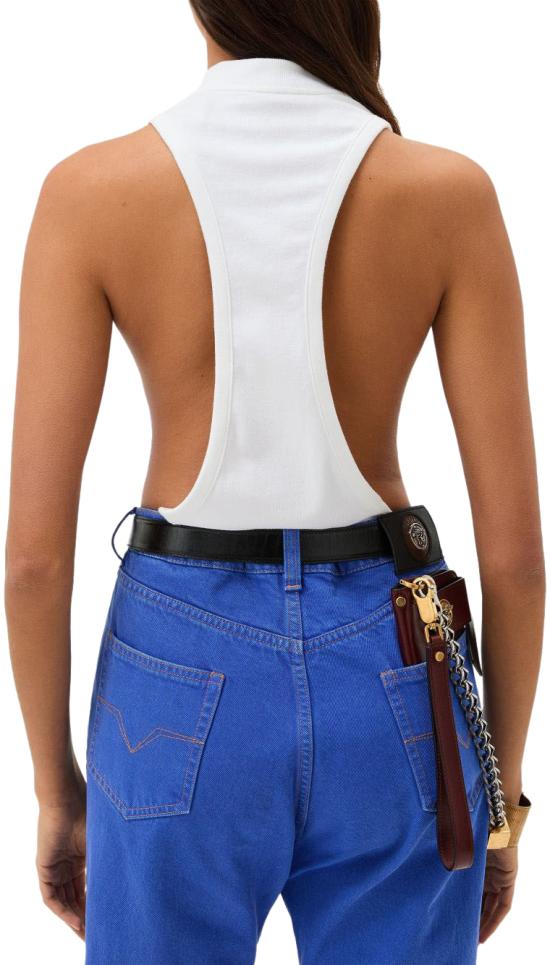 26SS 베르사체 민소매 티셔츠 10245131A178881W000 WHITE - VERSACE