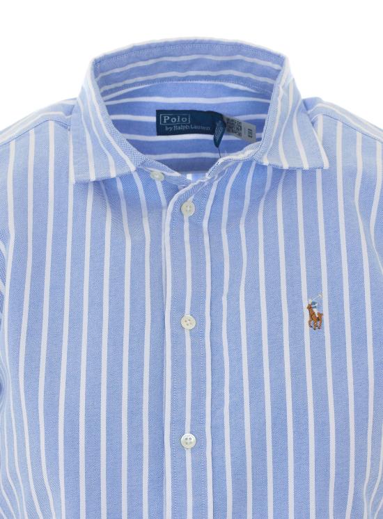 26FW 폴로 랄프로렌 포니 로고 옥스포드 셔츠 211891377004 BLUE WHITE Blue - POLO RALPH LAUREN