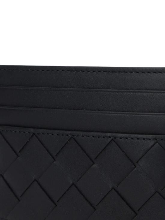 26FW 보테가베네타 인트레치아토 카드 지갑 743209VCPQ38803 Black - BOTTEGA VENETA