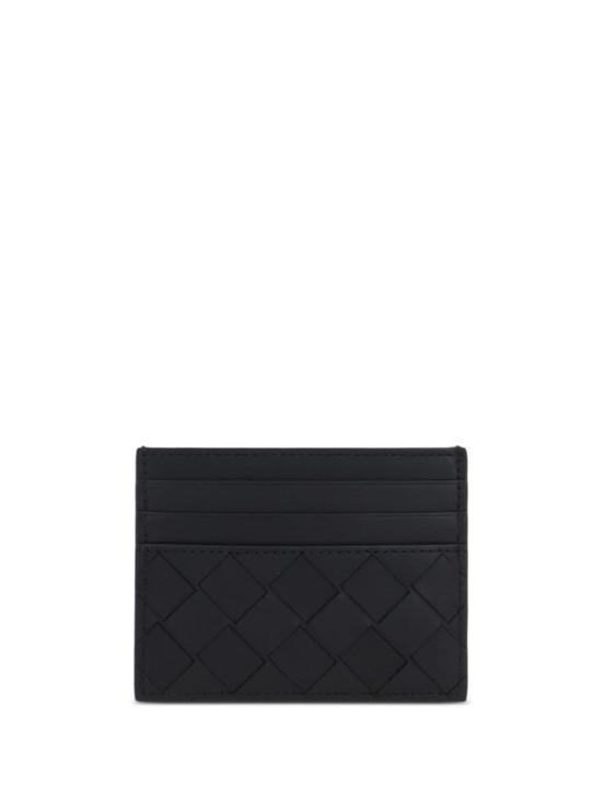 26FW 보테가베네타 인트레치아토 카드 지갑 743209VCPQ38803 Black - BOTTEGA VENETA