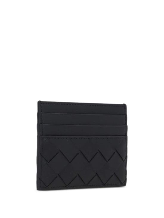 26FW 보테가베네타 인트레치아토 카드 지갑 743209VCPQ38803 Black - BOTTEGA VENETA