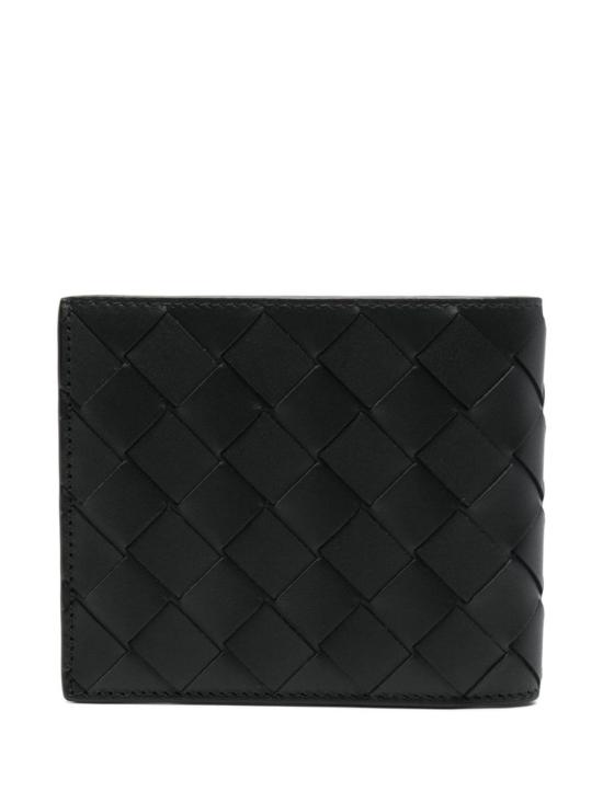 26FW 보테가베네타 인트레치아토 반지갑 743211VCPQ48803 Black - BOTTEGA VENETA