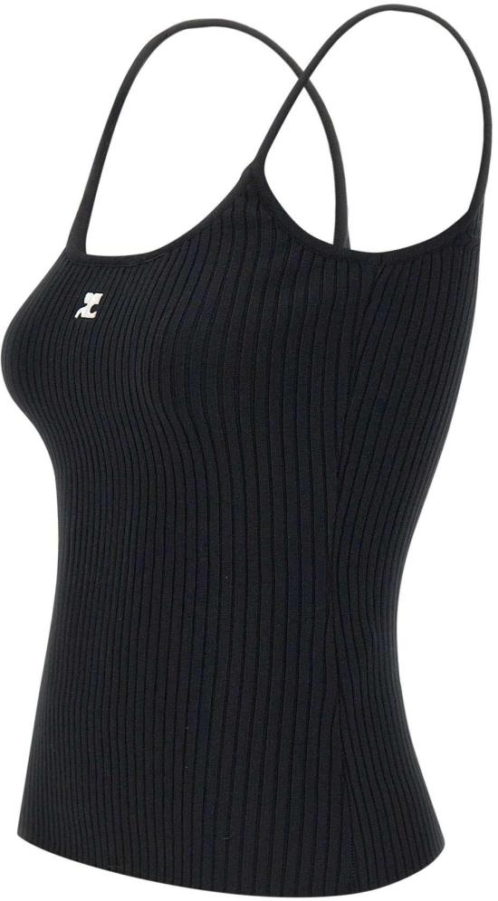 25SS 쿠레쥬 민소매 티셔츠 PERMDE012FI00019999 BLACK - COURREGES