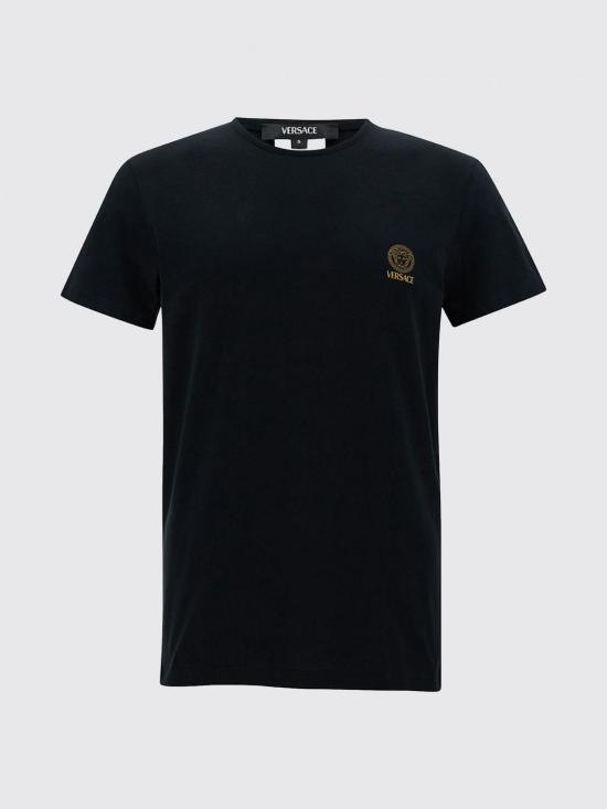26SS 베르사체 반팔 티셔츠 AUU010051A10011 A1008 Black - VERSACE