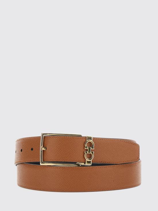 26SS 살바토레 페라가모 리버시블 어드저스터블 간치니 벨트 67A037 790180 079 Brown - SALVATORE FERRAGAMO