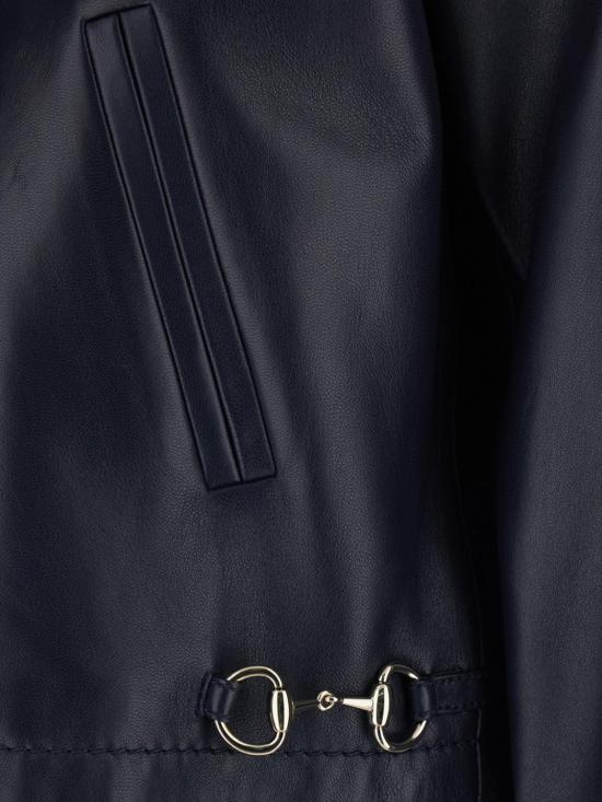 26SS 구찌 가죽 자켓 815063XNBBP 4001 Blue - GUCCI