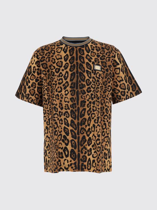 26SS 돌체앤가바나 반팔 티셔츠 G8PN9TII7B0 HXNBM Brown - DOLCE & GABBANA