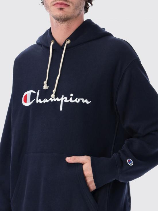 26SS 챔피온 후드 티셔츠 221168 BS501 Navy - CHAMPION