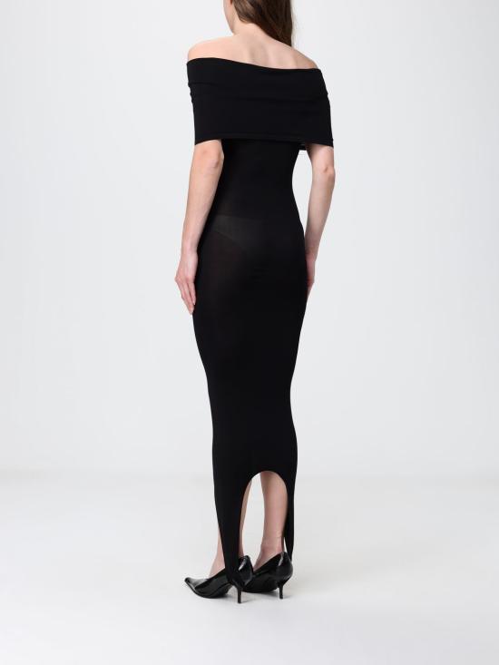 26SS 알라이아 롱 원피스 AA9R3022K191C 995 Black - ALAIA