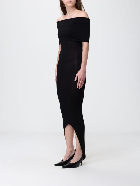 26SS 알라이아 롱 원피스 AA9R3022K191C 995 Black - ALAIA