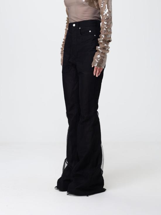 26SS 릭 오웬스 스트레이트 팬츠 RO01F6329TUCV1 09 Black - RICK OWENS
