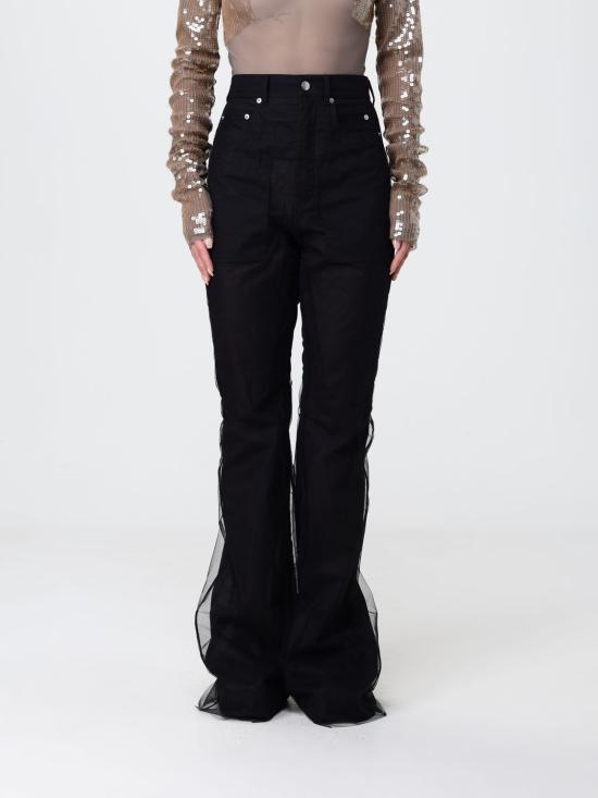 26SS 릭 오웬스 스트레이트 팬츠 RO01F6329TUCV1 09 Black