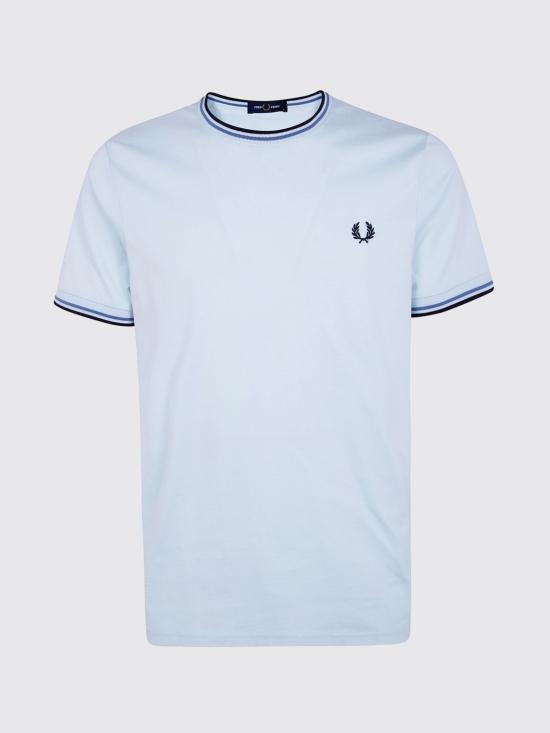 26SS 프레드페리 반팔 티셔츠 FPM1588V57 96A Blue 3 - FRED PERRY