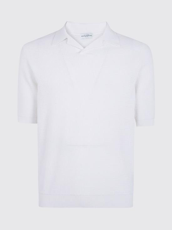 26SS 발렌타인 폴로 티셔츠 B2W23114CT4 10144 White - BALLANTYNE