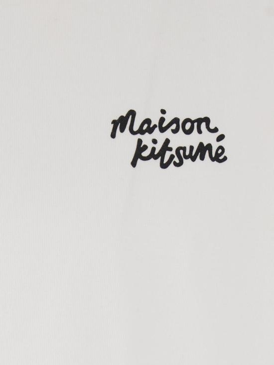 26SS 메종키츠네 핸드라이팅 오버사이즈 티셔츠 PM00110KJ0119 M186 White - MAISON KITSUNE