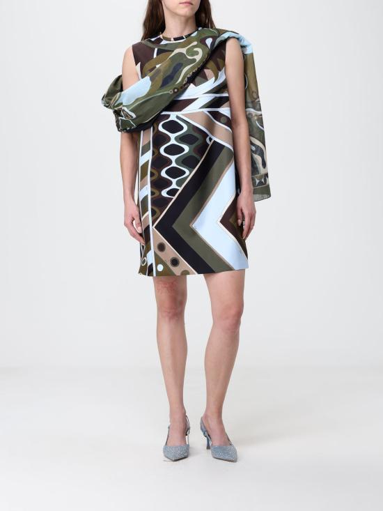26SS 푸찌 숏 원피스 6HRG056H841 016 Green - PUCCI
