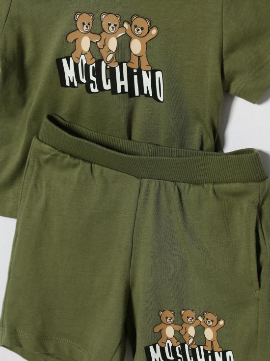 26SS [키즈] 모스키노 캐주얼 세트 MXG00MLAA17 30037 Green - MOSCHINO