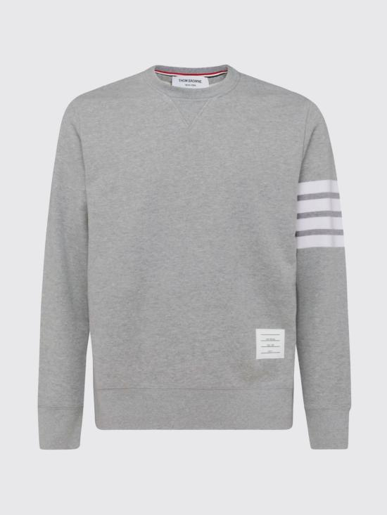 26FW 톰브라운 로고 패치 엔지니어드 4바 스웨트셔츠 MJT021H00535 068 Grey - THOM BROWNE