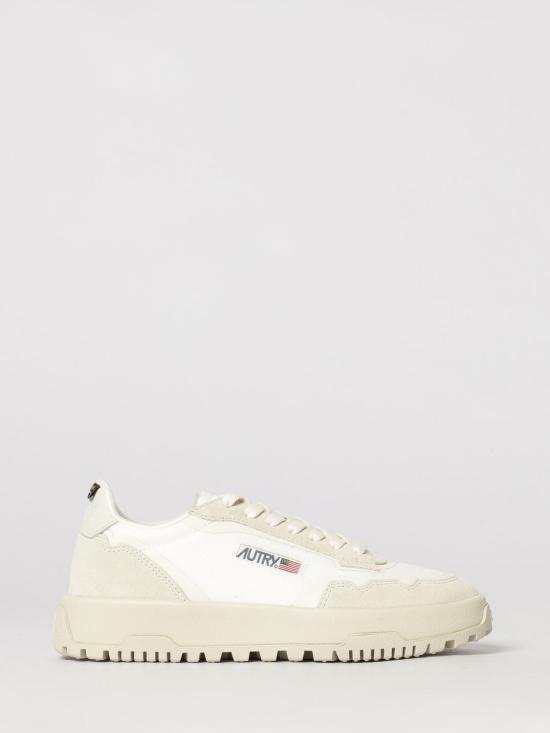 26SS 오트리 WILDPACE 로우 스니커즈 코듀라 앤 가죽 LDLWCO09 White