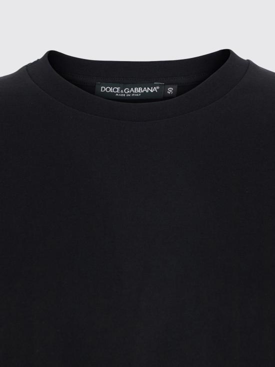 26SS 돌체앤가바나 반팔 티셔츠 G8PN9TFU7EQ N0000 Black - DOLCE & GABBANA