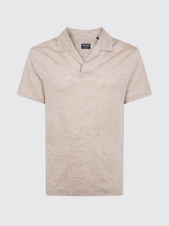 26SS 에르메네질도제냐 폴로 티셔츠 UH352A3H747 N02 Nude - ERMENEGILDO ZEGNA