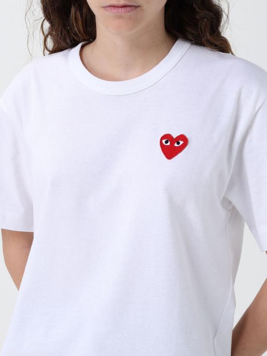 26SS 꼼데가르송 반팔 티셔츠 AXT034D 1 White - COMME DES GARCONS