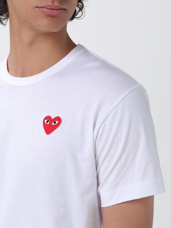 26SS 꼼데가르송 반팔 티셔츠 AXT108 2 White - COMME DES GARCONS