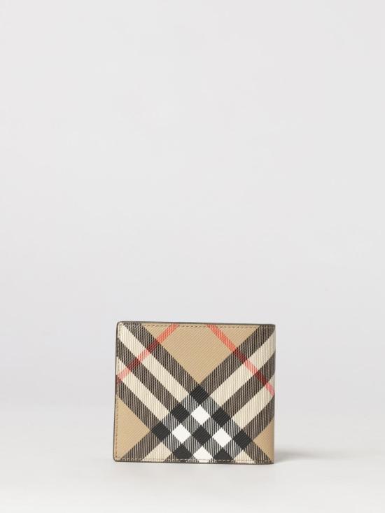 26SS 버버리 체크 반지갑 샌드 8091926 Beige - BURBERRY