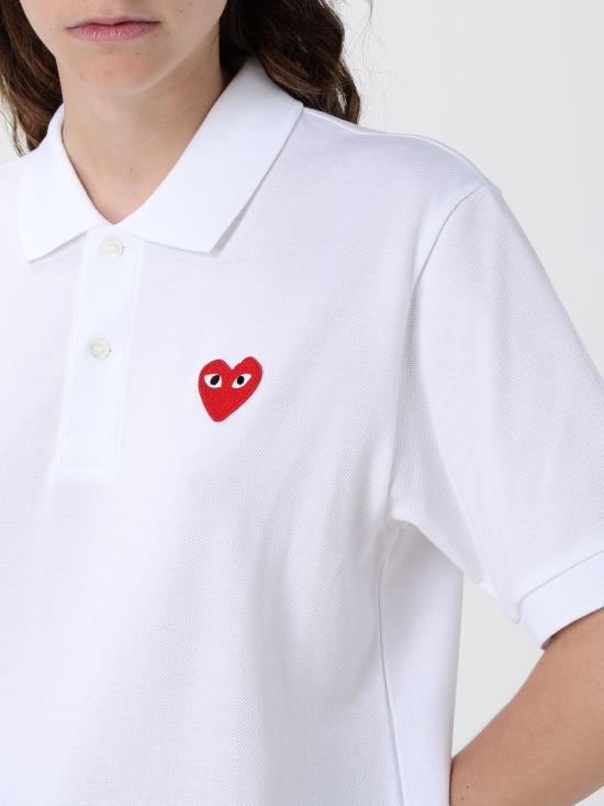 26SS 꼼데가르송 폴로 티셔츠 AXT006D 5 White - COMME DES GARCONS