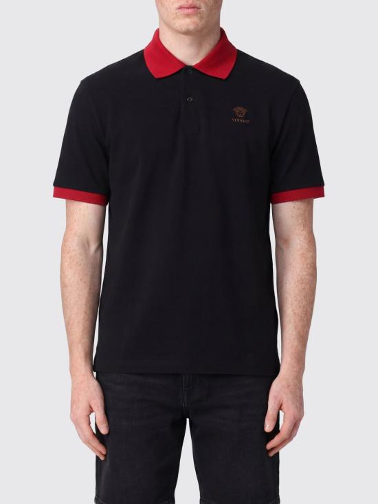 26SS 베르사체 폴로 티셔츠 10240311A17681 2B9A0 Black