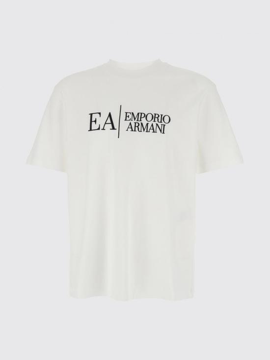 26SS 엠포리오 아르마니 반팔 티셔츠 EM005551AF25183 F0038 White - EMPORIO ARMANI