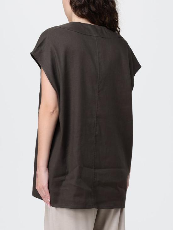 26SS 로베르토 콜리나 반팔 티셔츠 261FXA56075 08 Brown - ROBERTO COLLINA