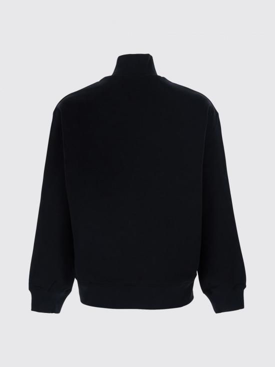 26SS 메종키츠네 폭스 헤드 컴포트 하프 집 스웨트셔츠 PM00305KM0341 P199 Black - MAISON KITSUNE