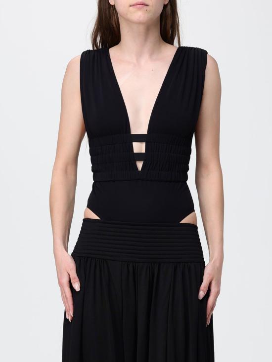 26SS 알라이아 민소매 티셔츠 AA9B0476J090C 995 Black