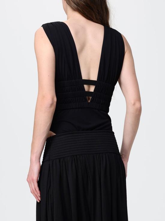 26SS 알라이아 민소매 티셔츠 AA9B0476J090C 995 Black - ALAIA